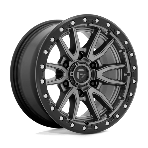 16x8 fuel off-road d680 rebel matte gunmetal black bead ring wheel 6x5.5 bolt pattern 1mm offset