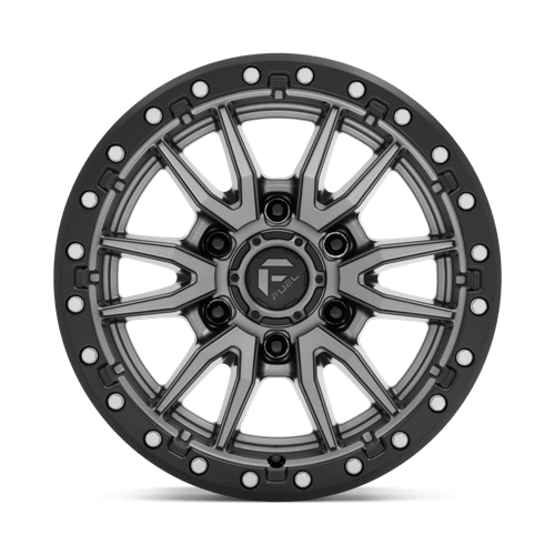 16x8 fuel off-road d680 rebel matte gunmetal black bead ring wheel 6x5.5 bolt pattern 1mm offset