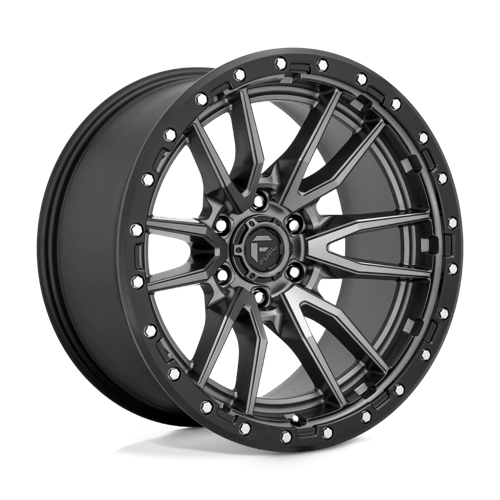 20x10 fuel off-road d680 rebel matte gunmetal black bead ring wheel 6x5.5 bolt pattern 18mm offset