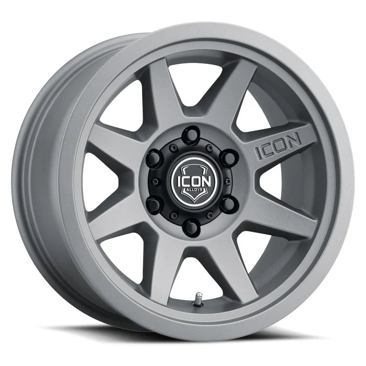 17x8.5  Icon Alloys Rebound SLX Charcoal Wheel 6x5.5 Bolt Pattern 25mm Offset