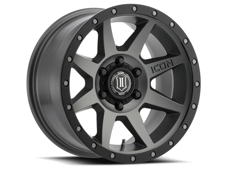 20x9 Icon Alloys Rebound Titanium Wheel 6x5.5 Bolt Pattern 0mm Offset