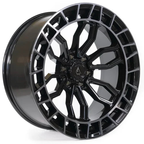 17x9 arena wheel a102 recon glossy black center machined ddt lip wheel 6x5.5 bolt pattern 12mm offset