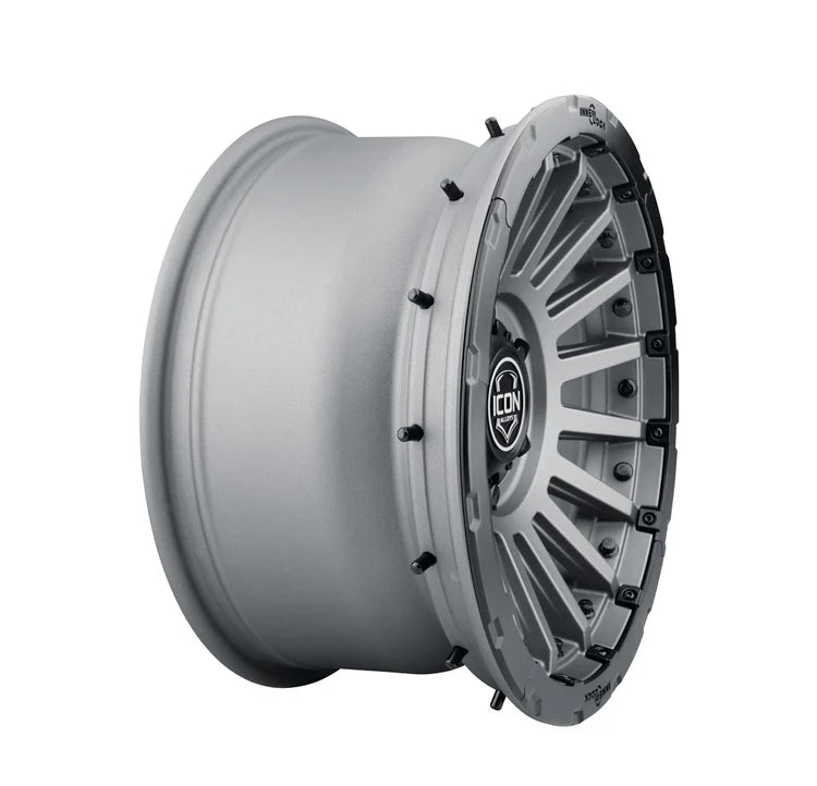17x8.5 Icon Alloys Recon Pro Charcoal Wheel 6x5.5 Bolt Pattern 25mm Offset