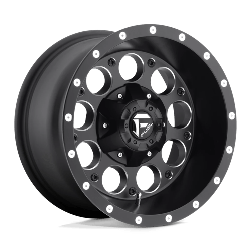 15x8 fuel off-road d525 revolver matte black milled wheel 6x5.5 bolt pattern 18mm offset