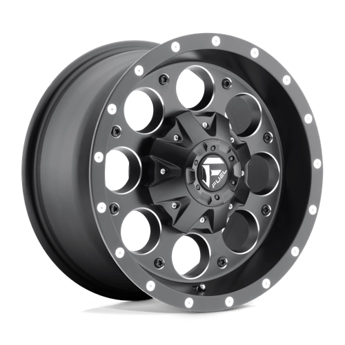 16x8 fuel off-road d525 revolver matte black milled wheel 6x5.5 bolt pattern 1mm offset