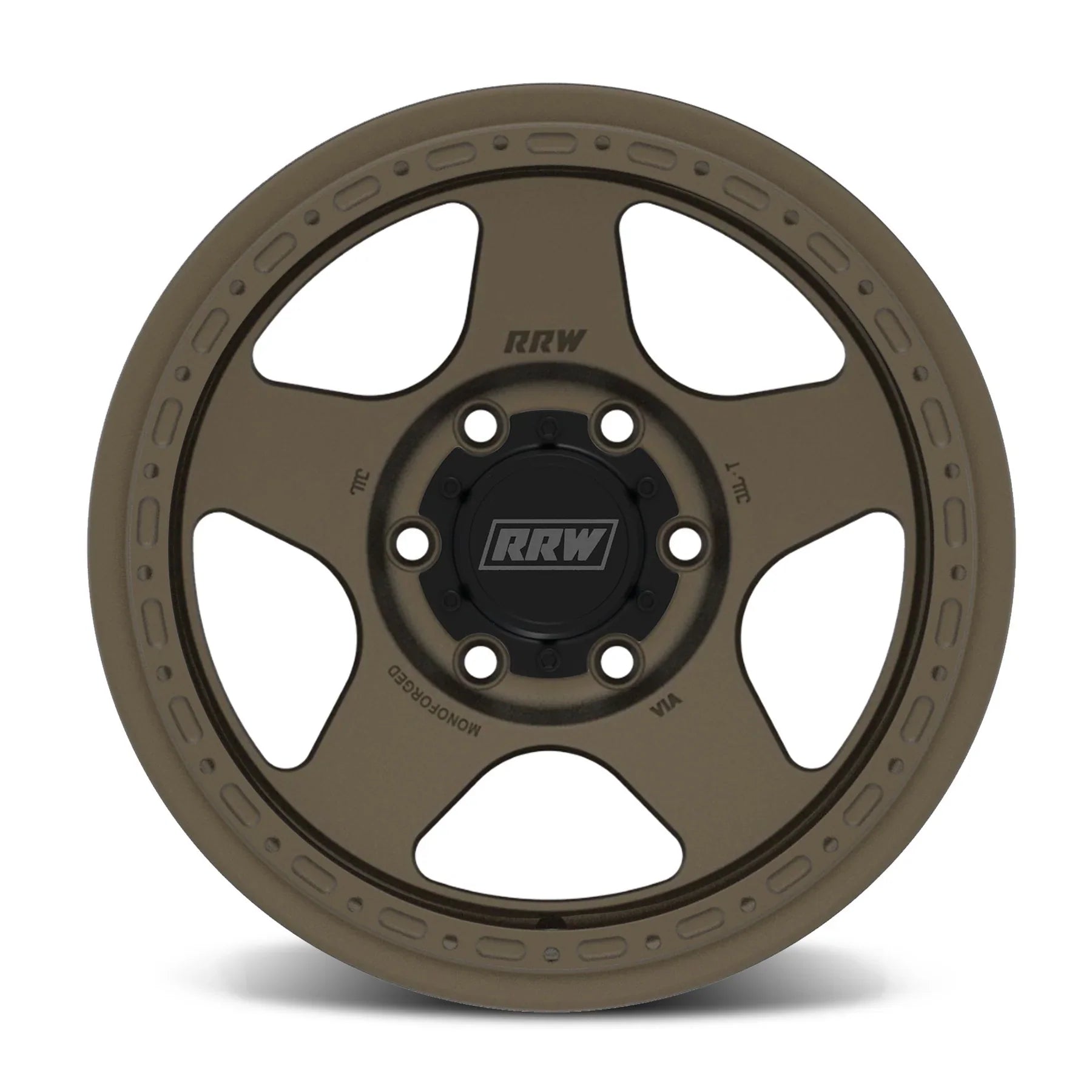 18x8.5 RRW RG4-H Forged Hybrid Matte Bronze Wheel 6x5.5 Bolt Pattern 25mm Offset