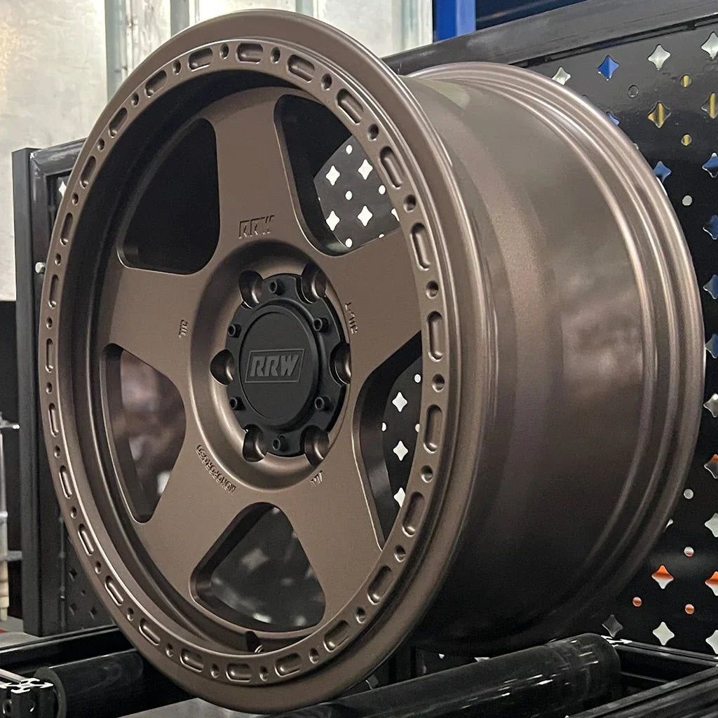 18x8.5 RRW RG4-H Forged Hybrid Matte Bronze Wheel 6x5.5 Bolt Pattern 25mm Offset