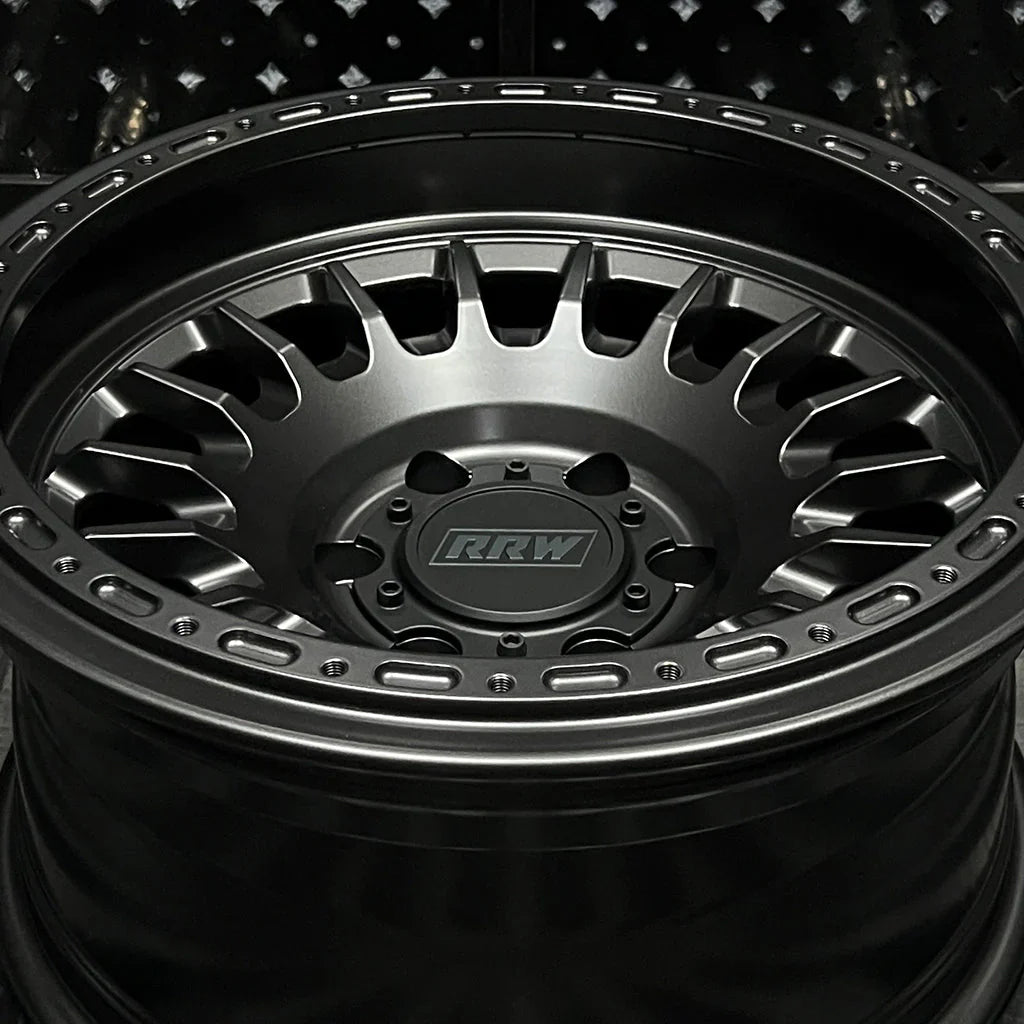 17x8 RRW RG7-H Forged Hybrid Matte Black Wheel 6x5.5 Bolt Pattern 18mm Offset
