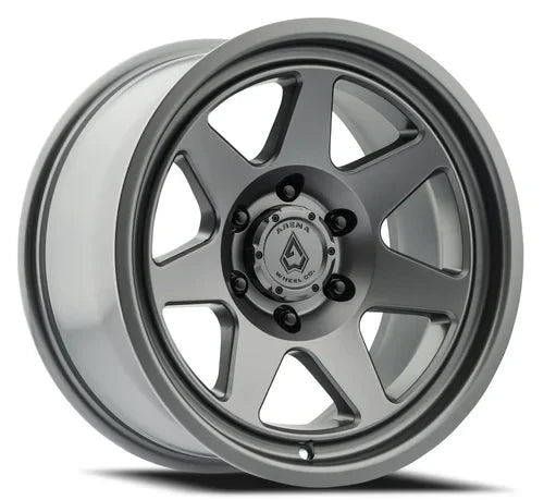 17x8 5 arena wheel a104 ridge satin gun metal wheel 6x5.5 bolt pattern 0mm offset