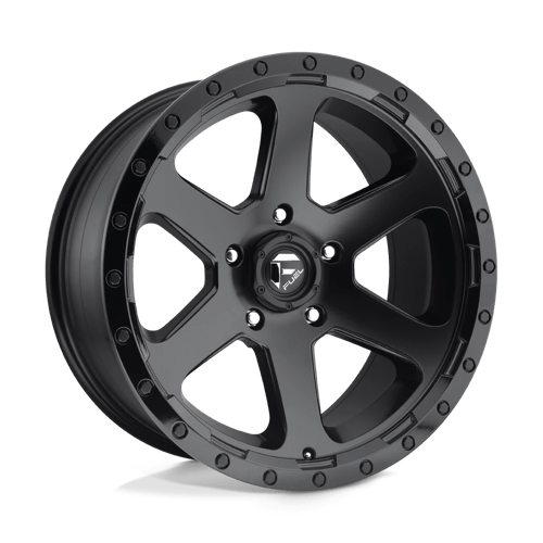 18x9 fuel off-road d589 ripper matte black gloss black lip wheel 6x5.5 bolt pattern 20mm offset