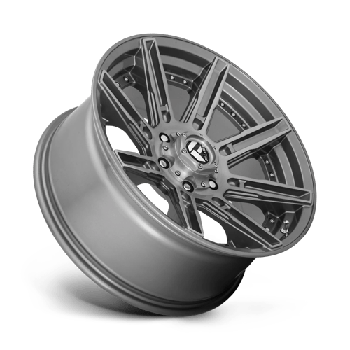 20x10 fuel off-road d710 rogue platinum brushed gun metal tinted clear wheel 6x5.5 bolt pattern 18mm offset