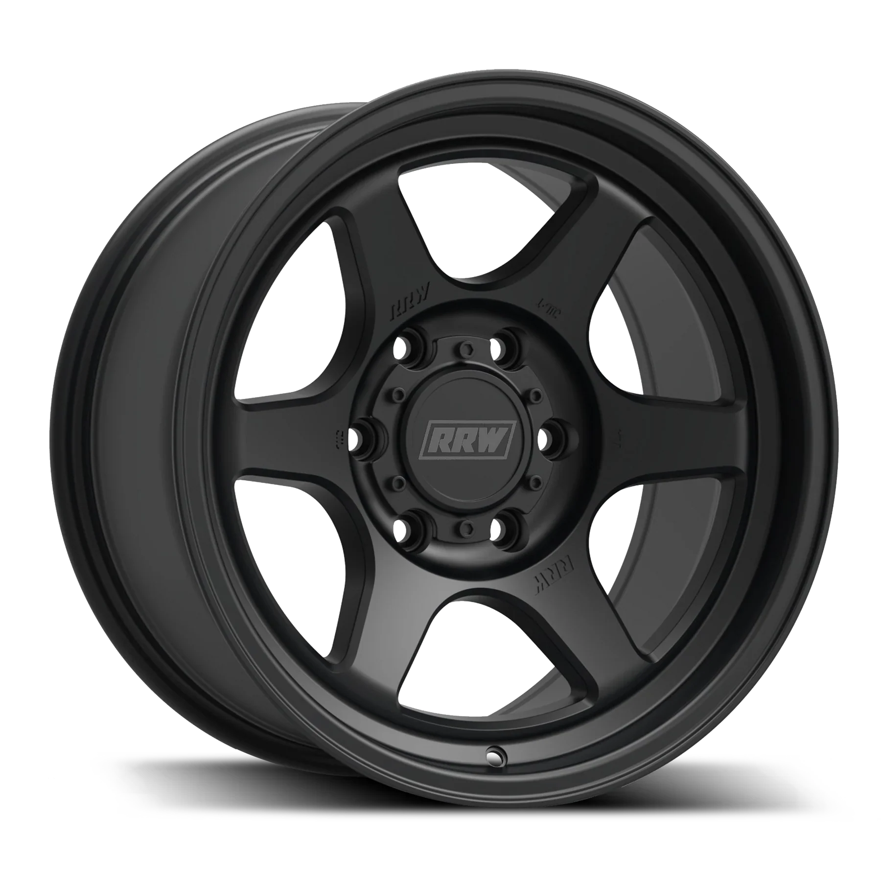 17x8.5 RRW RR2-S Flow Formed Black Wheel 6x5.5 Bolt Pattern -25mm Offset