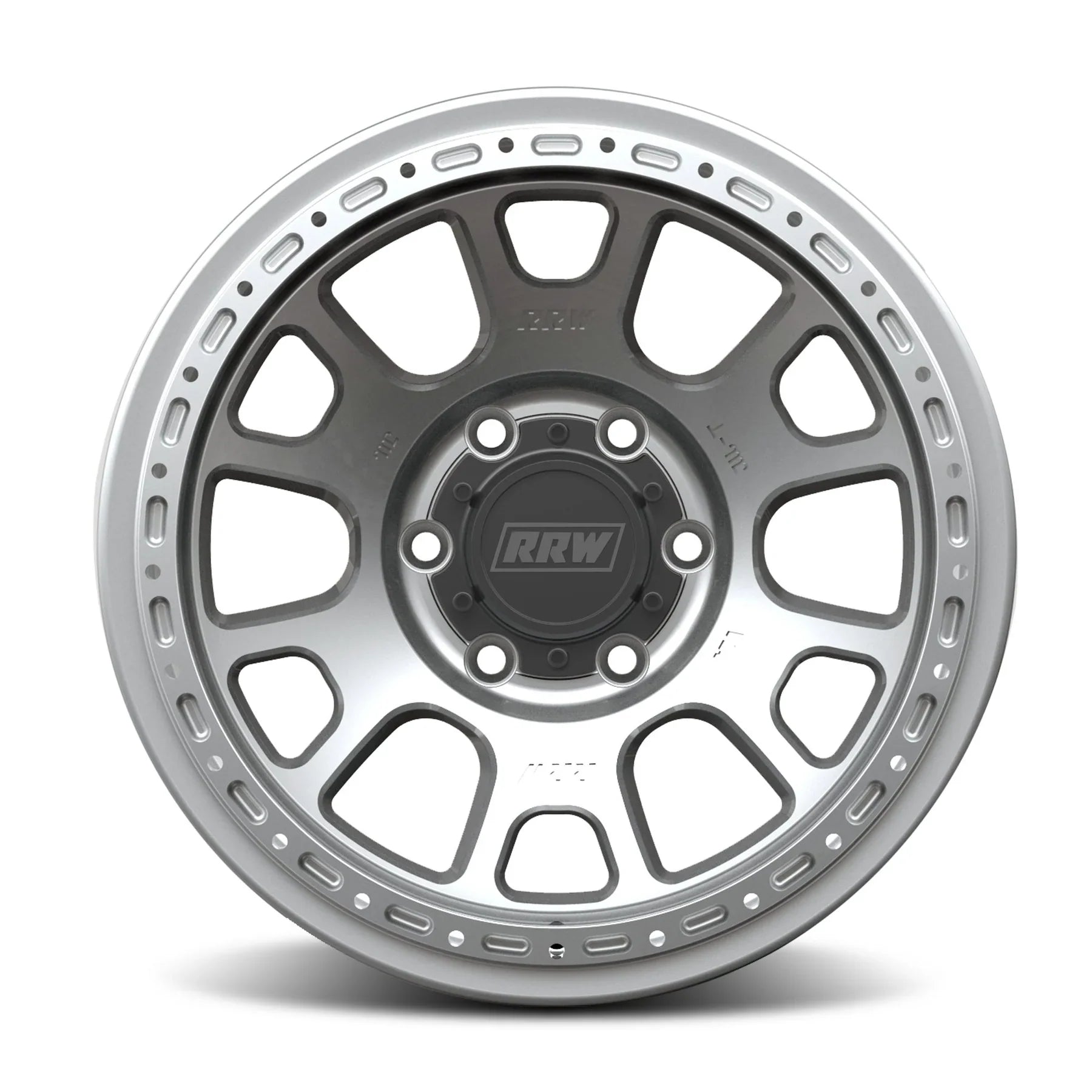 17x8.5 RRW RR5-H Flow Formed Hybrid Brushed Wheel 6x5.5 Bolt Pattern -12mm Offset