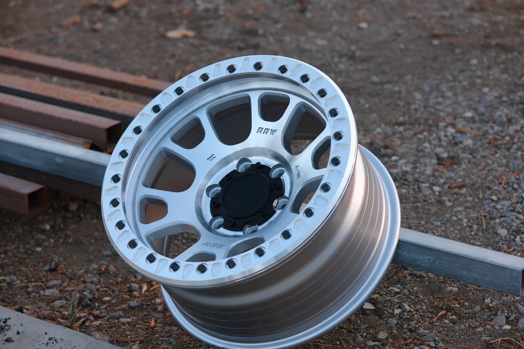 17x8.5 RRW RR5-H Flow Formed Hybrid Brushed Wheel 6x5.5 Bolt Pattern -12mm Offset