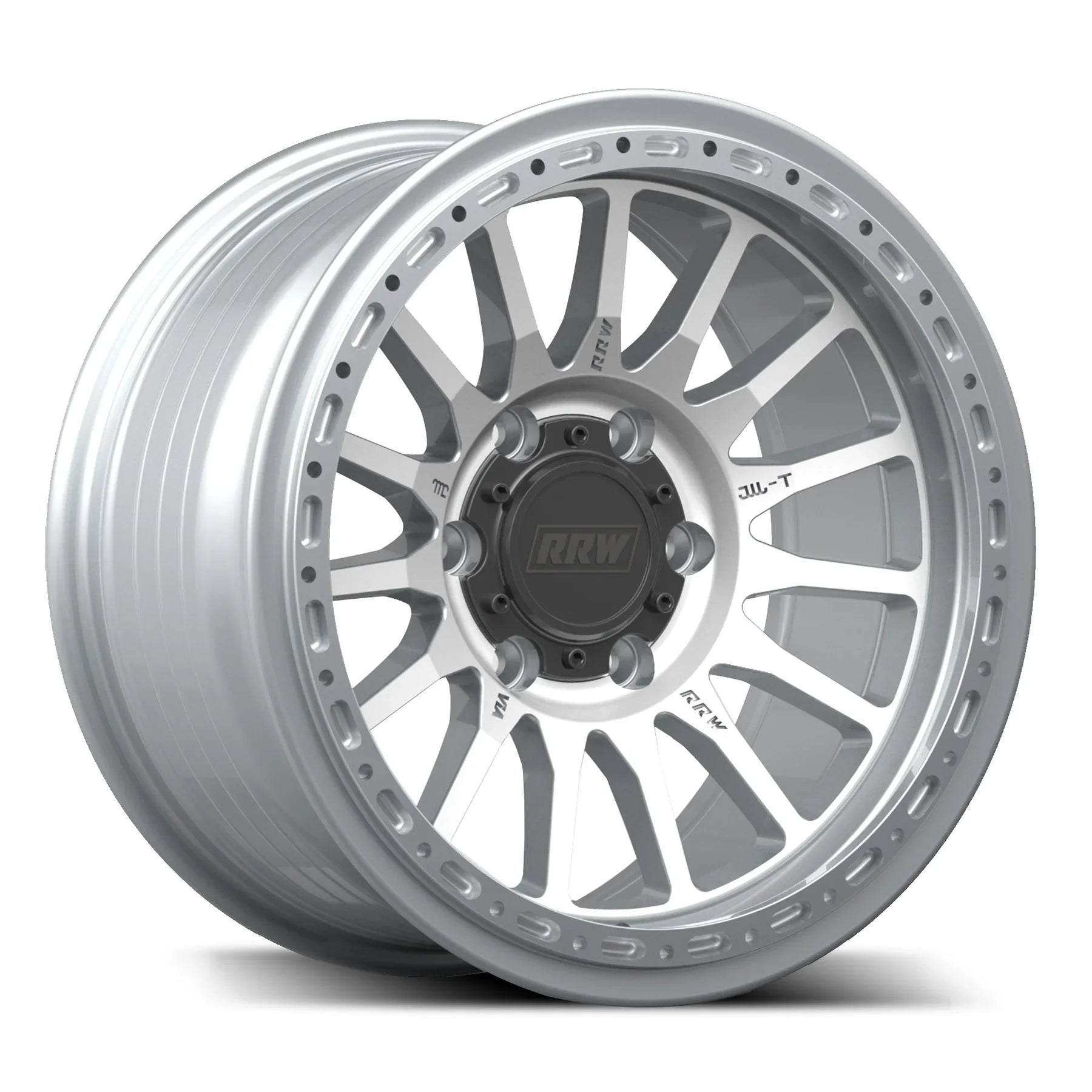 17x8.5 RRW RR7-H Flow Formed Hybrid Brushed Wheel 6x5.5 Bolt Pattern -25mm Offset