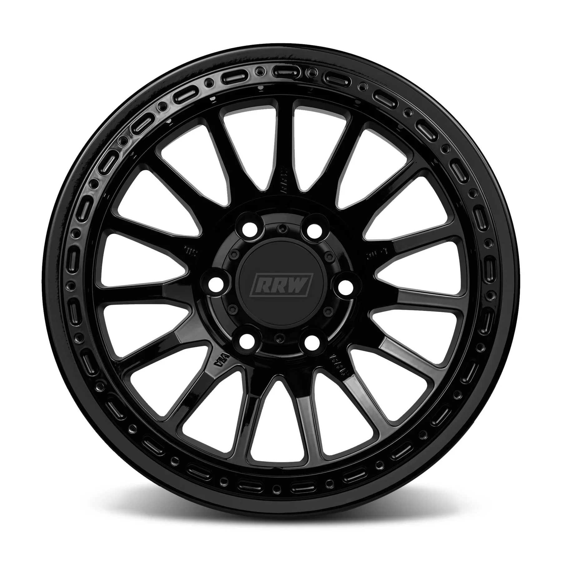 17x8.5 RRW RR7-H Flow Formed Hybrid Gloss Black Wheel 6x5.5 Bolt Pattern -12mm Offset