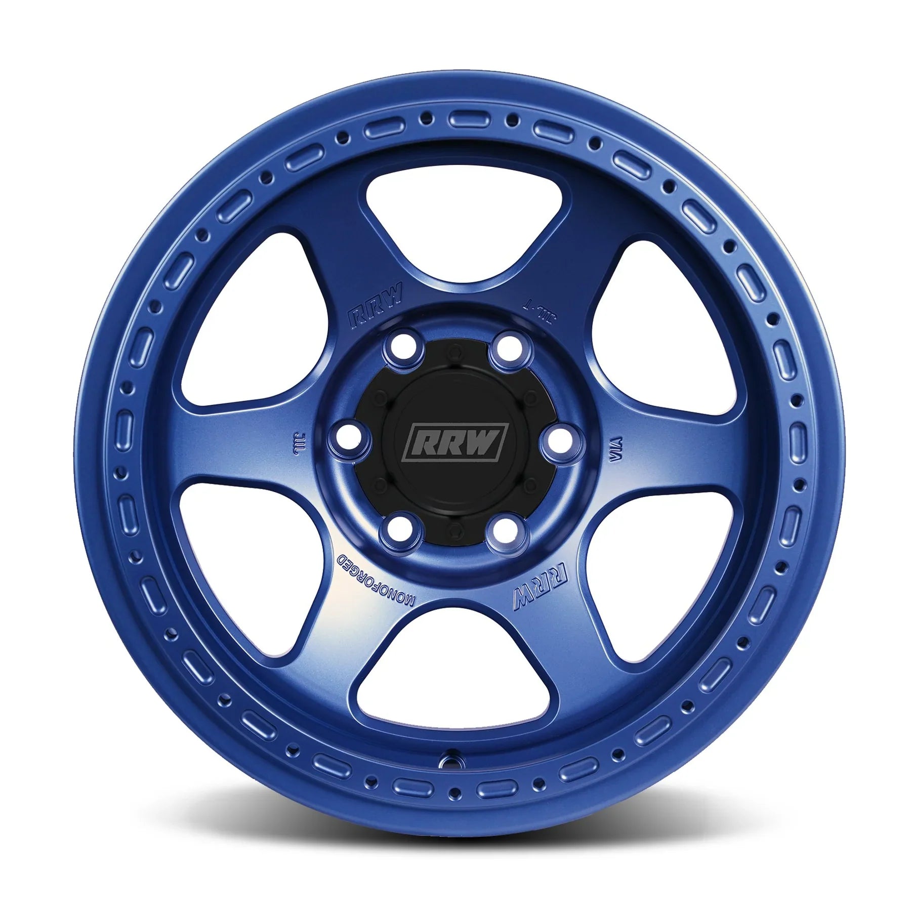 17x8.5 RRW RS2-H Forged Hybrid Graphite Blue Wheel 6x5.5 Bolt Pattern -38mm Offset