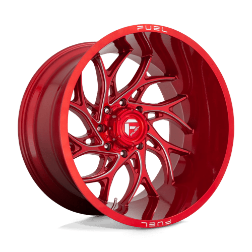 26x14 fuel off-road d742 runner candy red milled wheel 6x5.5 bolt pattern 75mm offset