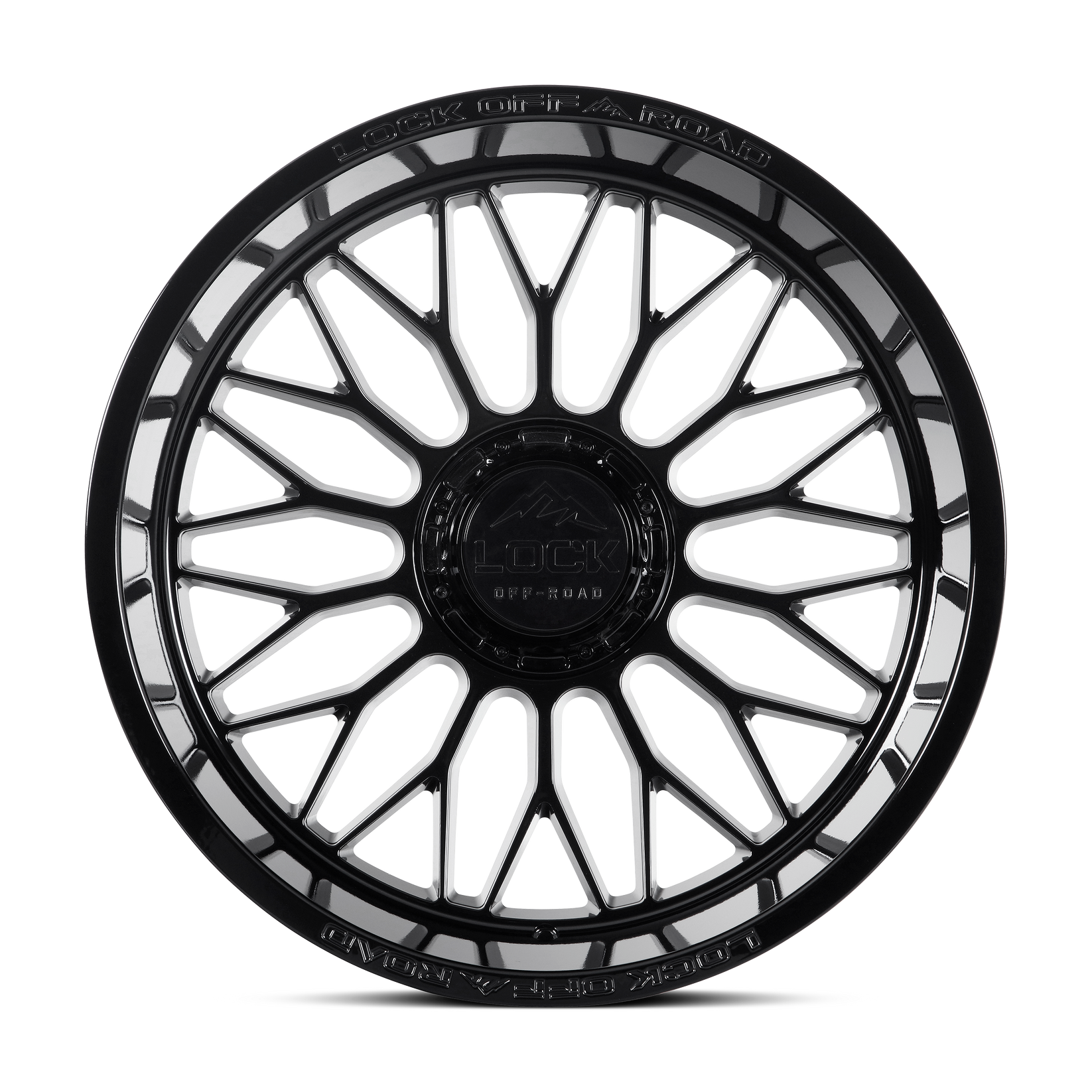 20x9 lock off-road rampage gloss black wheel 6x5.5 bolt pattern 1mm offset