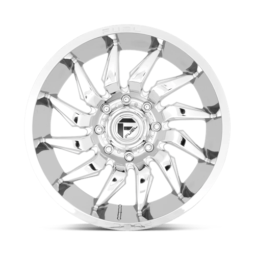 24x12 fuel off-road d743 saber chrome wheel 6x5.5 bolt pattern 44mm offset