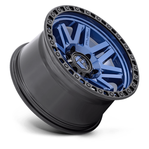 17x9 fuel off-road d813 syndicate dark blue w black ring wheel 6x5.5 bolt pattern 12mm offset