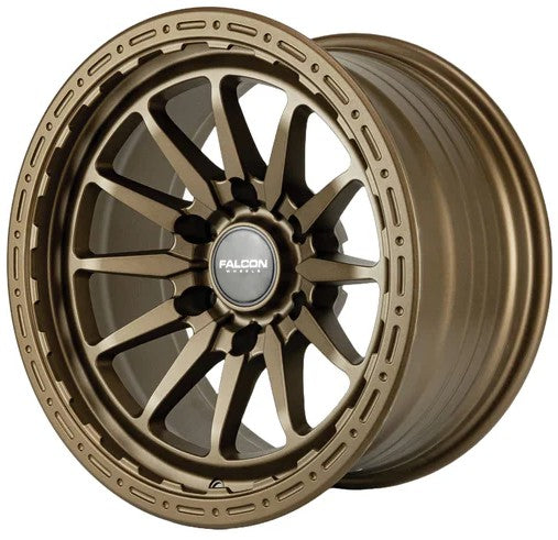 17x9 Falcon Wheels TC1 Excel Full Matte Bronze Wheel 6x5.5 Bolt Pattern -10mm Offset