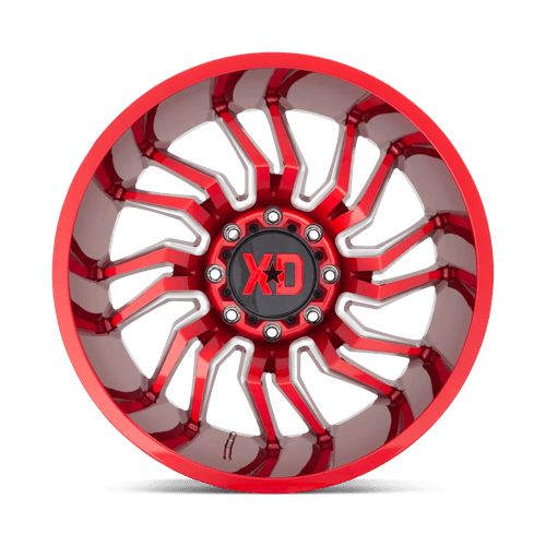 22x10 xd wheels xd858 tension candy red milled wheel 6x5.5 bolt pattern 18mm offset