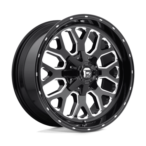 20x9 fuel off-road d588 titan gloss black milled wheel 6x5.5 bolt pattern 1mm offset
