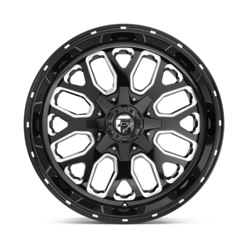 20x9 fuel off-road d588 titan gloss black milled wheel 6x5.5 bolt pattern 1mm offset