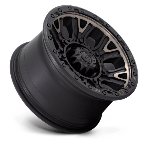 17x9 fuel off-road d824 traction matte black w double dark tint wheel 6x5.5 bolt pattern 1mm offset