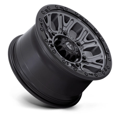 17x9 fuel off-road d825 traction matte gunmetal w black ring wheel 6x5.5 bolt pattern 1mm offset