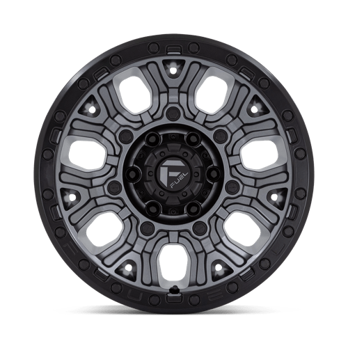 17x9 fuel off-road d825 traction matte gunmetal w black ring wheel 6x5.5 bolt pattern 1mm offset