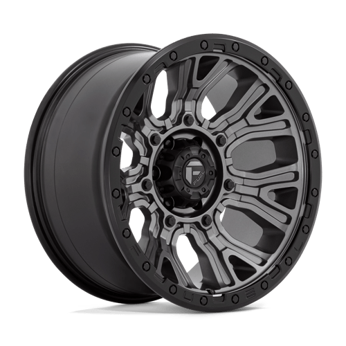 20x10 fuel off-road d825 traction matte gunmetal w black ring wheel 6x5.5 bolt pattern 18mm offset