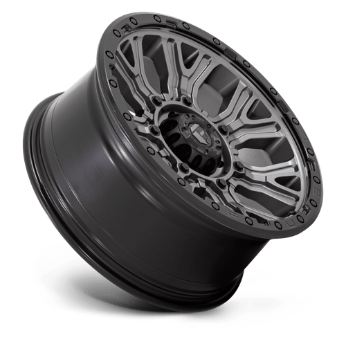 20x9 fuel off-road d825 traction matte gunmetal w black ring wheel 6x5.5 bolt pattern 1mm offset