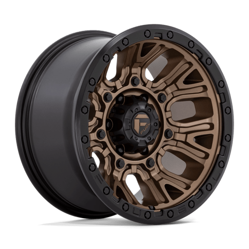 17x9 fuel off-road d826 traction matte bronze w black ring wheel 6x5.5 bolt pattern 12mm offset