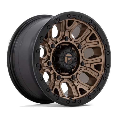 17x9 fuel off-road d826 traction matte bronze w black ring wheel 6x5.5 bolt pattern 1mm offset