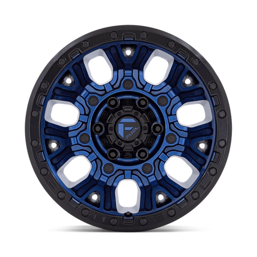 17x9 fuel off-road d827 traction dark blue w black ring wheel 6x5.5 bolt pattern 12mm offset