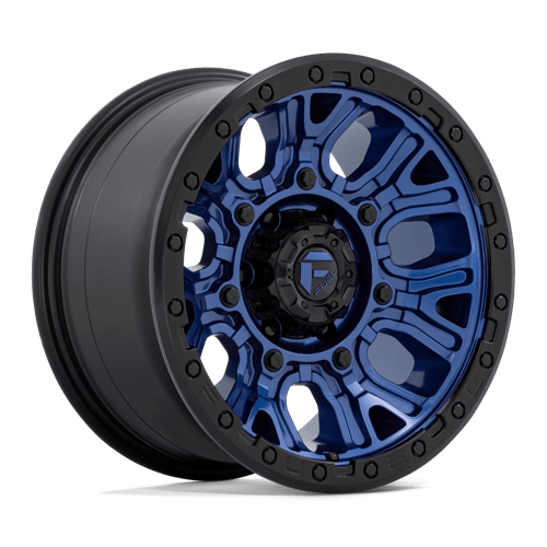 17x9 fuel off-road d827 traction dark blue w black ring wheel 6x5.5 bolt pattern 1mm offset
