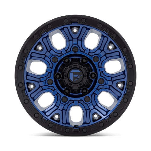 17x9 fuel off-road d827 traction dark blue w black ring wheel 6x5.5 bolt pattern 1mm offset