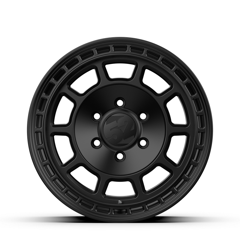 17x8.5 Fifteen 52 Traverse HD Satin Black Wheel 6x5.5 Bolt Pattern 0mm Offset