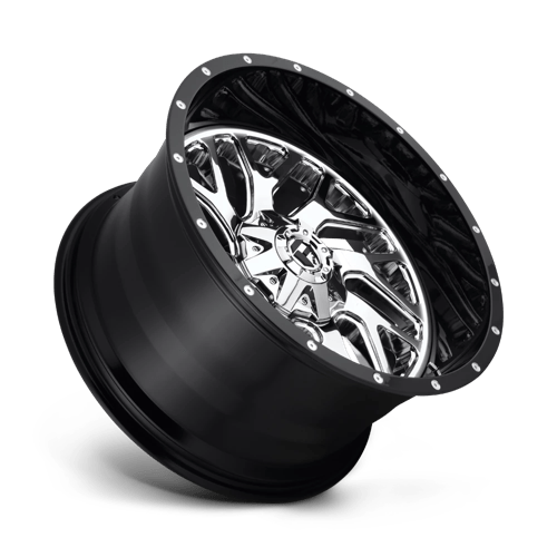 20x12 fuel off-road d211 triton chrome plated gloss black lip wheel 6x5.5 bolt pattern 44mm offset