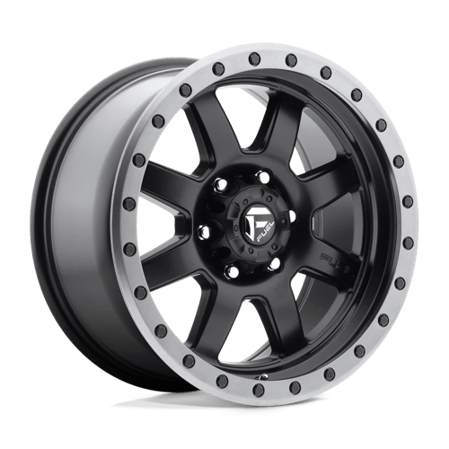 17x8 5 fuel off-road d551 trophy matte black gun metal ring wheel 6x5.5 bolt pattern 6mm offset