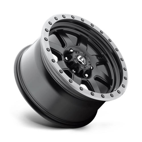 17x8 5 fuel off-road d551 trophy matte black gun metal ring wheel 6x5.5 bolt pattern 6mm offset