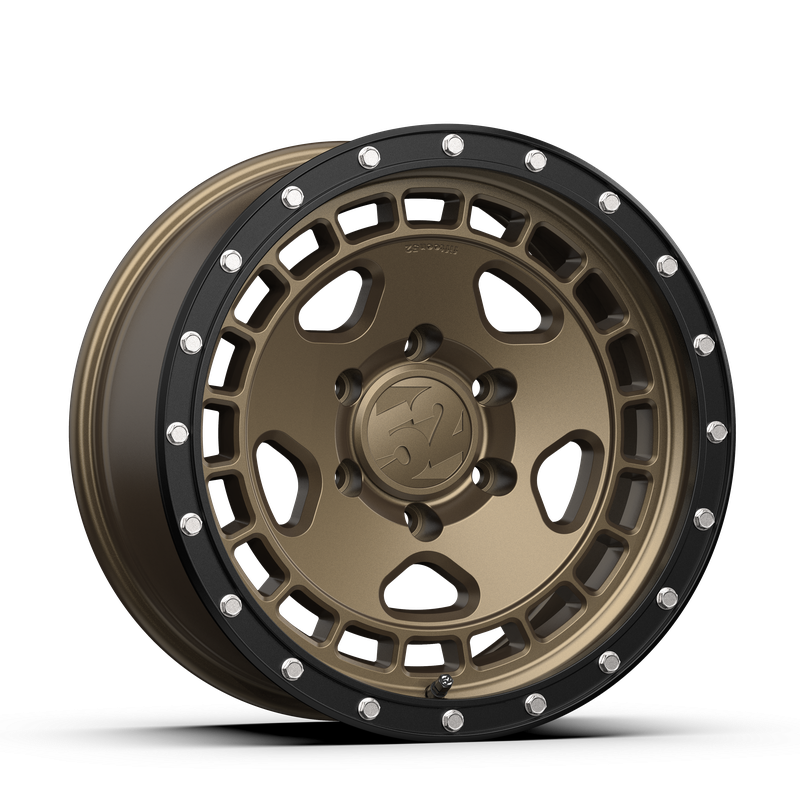 17x8.5 Fifteen 52 Turbomac HD Matte Bronze Wheel 6x5.5 Bolt Pattern 0mm Offset