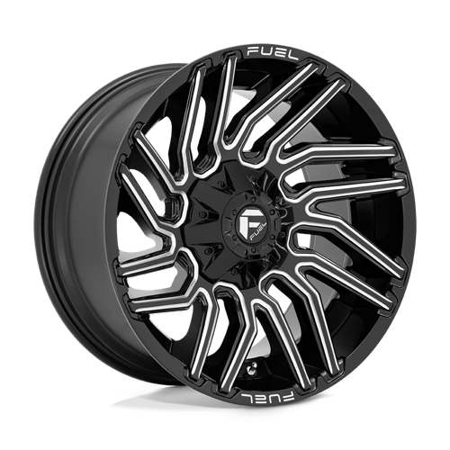 20x10 fuel off-road d773 typhoon gloss black milled wheel 6x5.5 bolt pattern 18mm offset