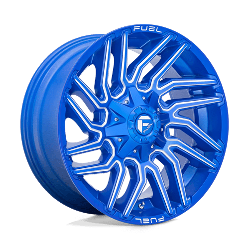22x12 fuel off-road d774 typhoon anodized blue milled wheel 6x5.5 bolt pattern 44mm offset