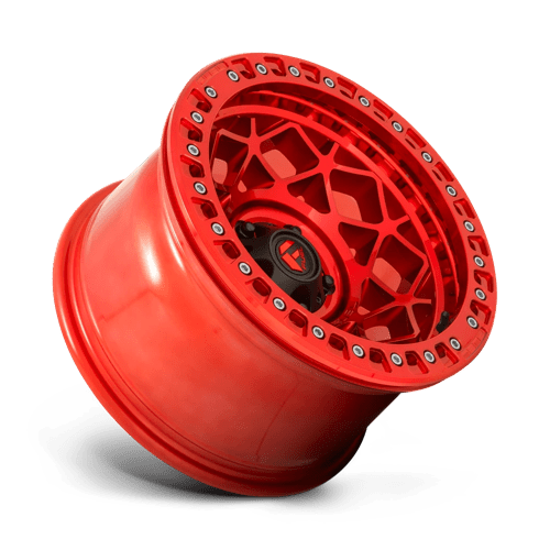 17x9 fuel off-road d121 unit candy red beadlock wheel 6x5.5 bolt pattern 15mm offset