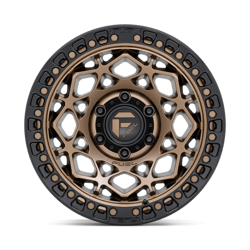 17x9 fuel off-road d785 unit bronze w matte black ring wheel 6x5.5 bolt pattern 12mm offset