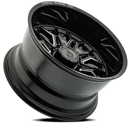 20x10 arena wheel a117 violator gloss black and milled wheel 6x5.5 bolt pattern 18mm offset