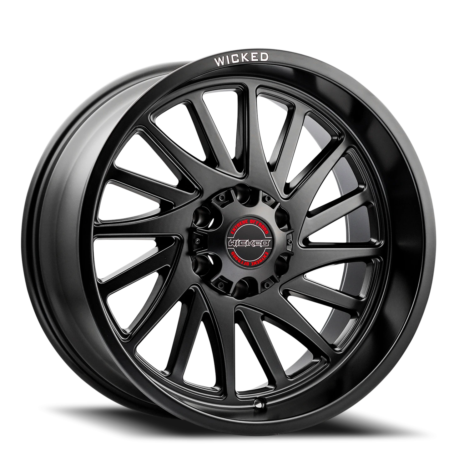 20x10 Wicked Off-Road W936 Satin Black Wheel 6x5.5 Bolt Pattern -19mm Offset